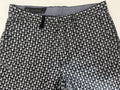 Black & White Patterned Trousers - Mini Floral Print Pants
