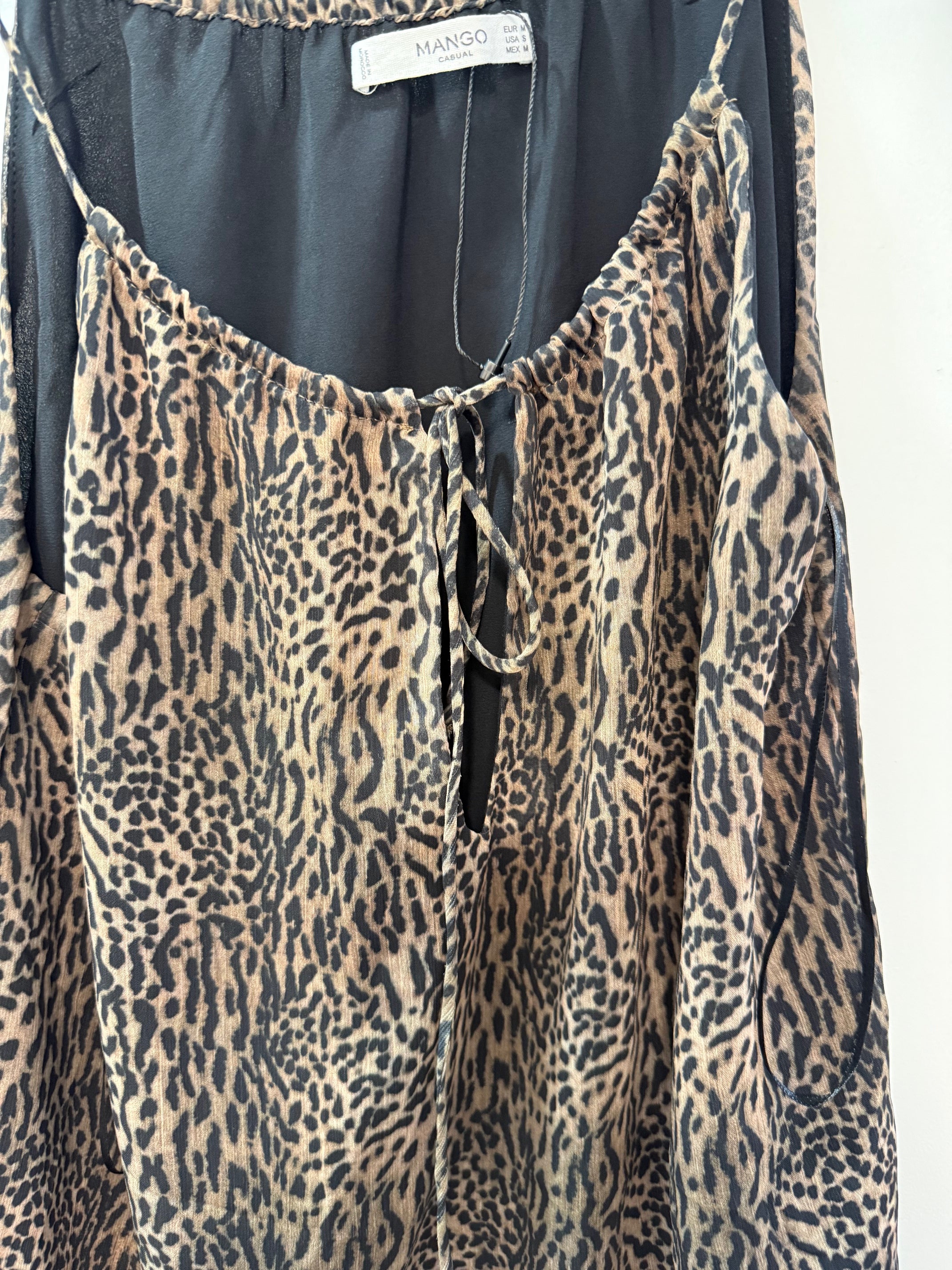 Leopard Print Co-ord Set - Blouse & Pants Matching Outfit