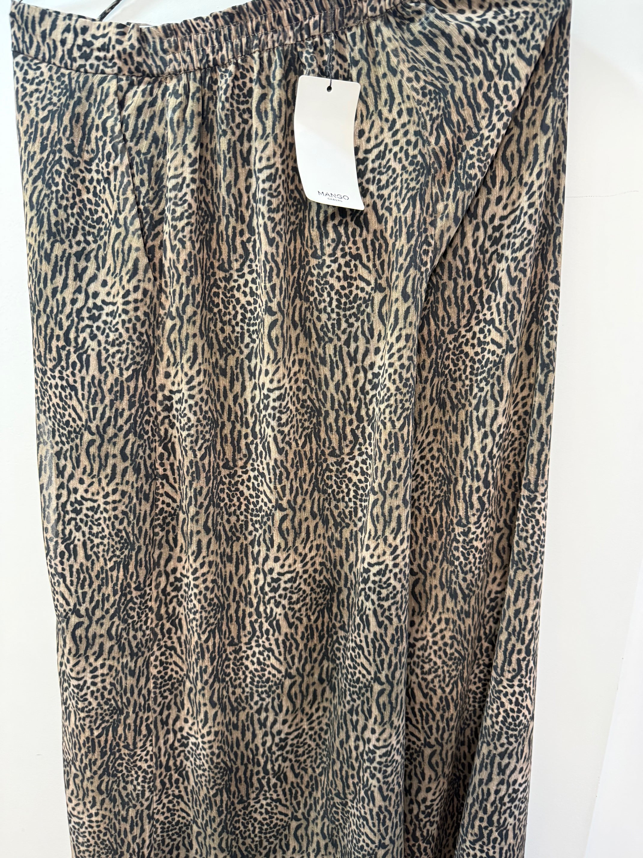 Leopard Print Co-ord Set - Blouse & Pants Matching Outfit