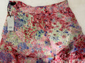 Pink Floral Print Midi Skirt