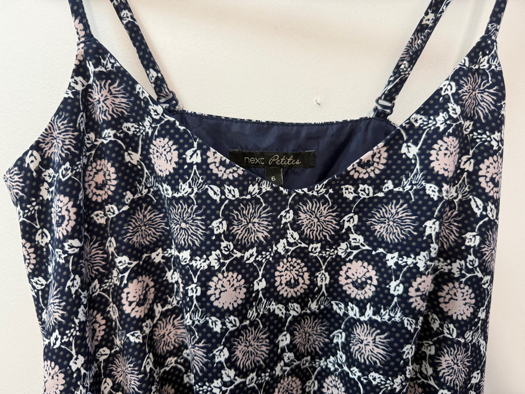 Navy Floral Print Jumpsuit