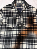Zara Black & White Flannel Overshirt - Plaid Shacket