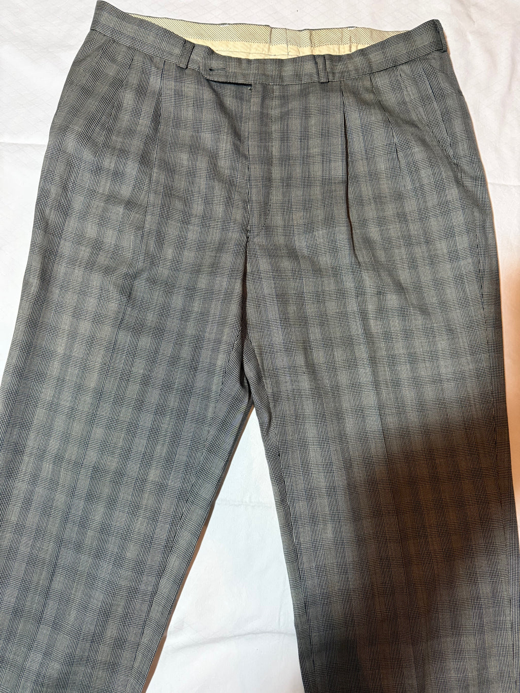 Harrods Grey Check Suit - Men's Two-Piece Tailored Suit