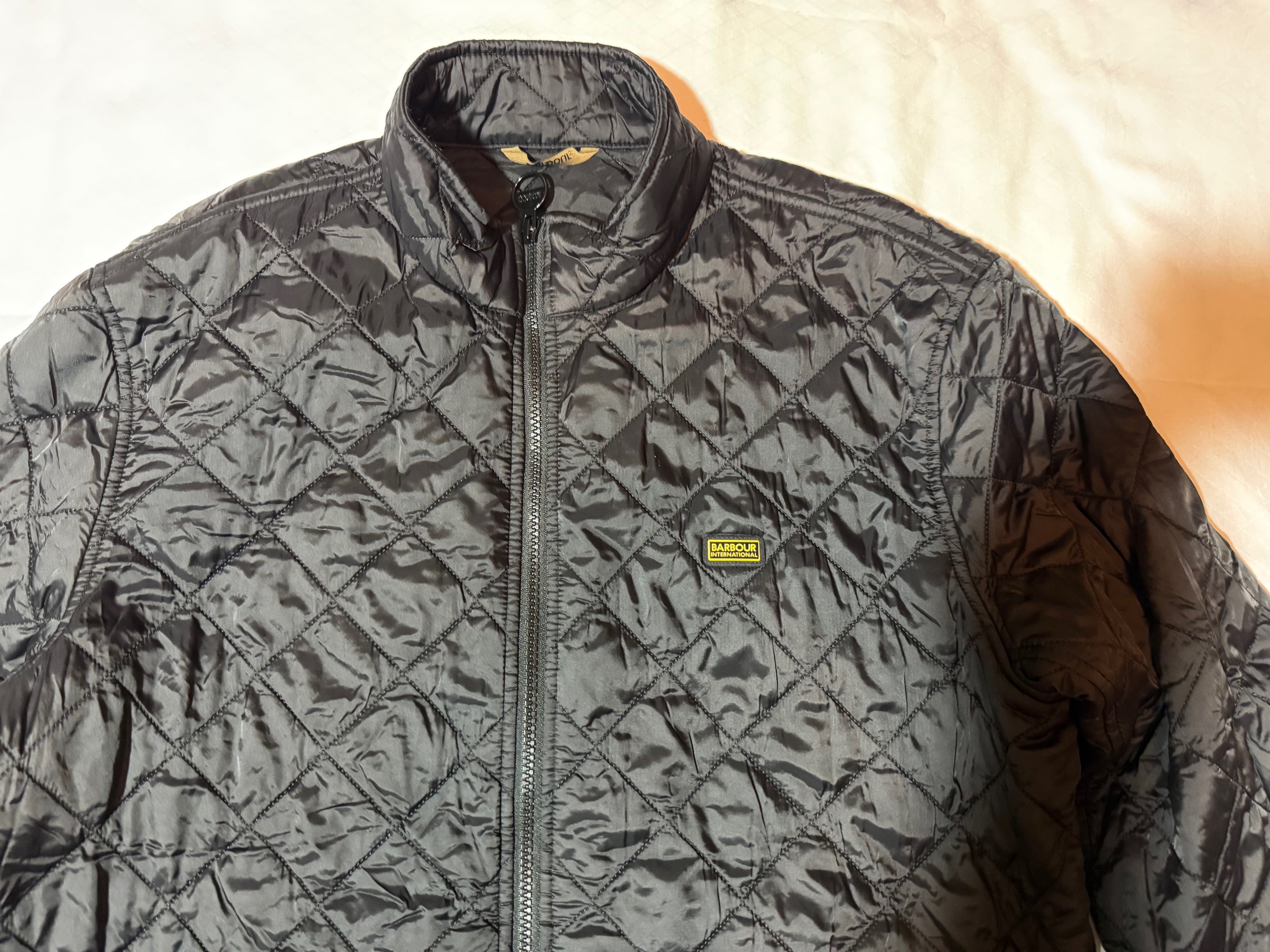 Barbour International Black Quilted Jacket