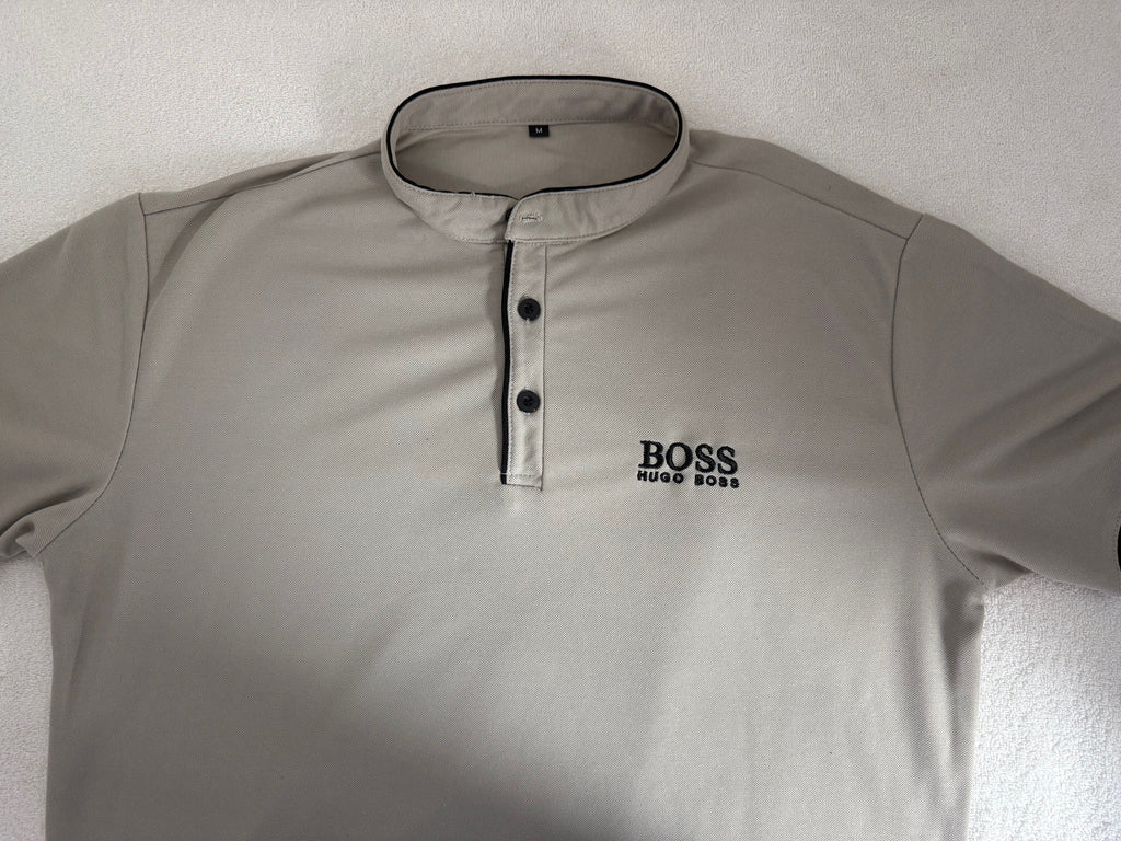 Hugo Boss Beige Polo Shirt - Men's Short Sleeve