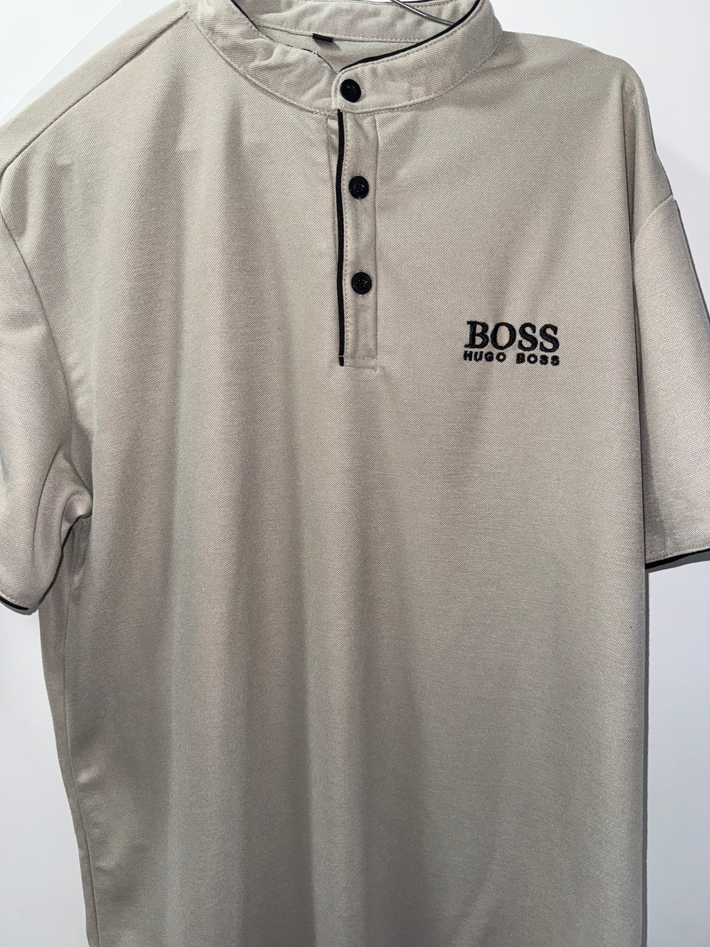 Hugo Boss Beige Polo Shirt - Men's Short Sleeve