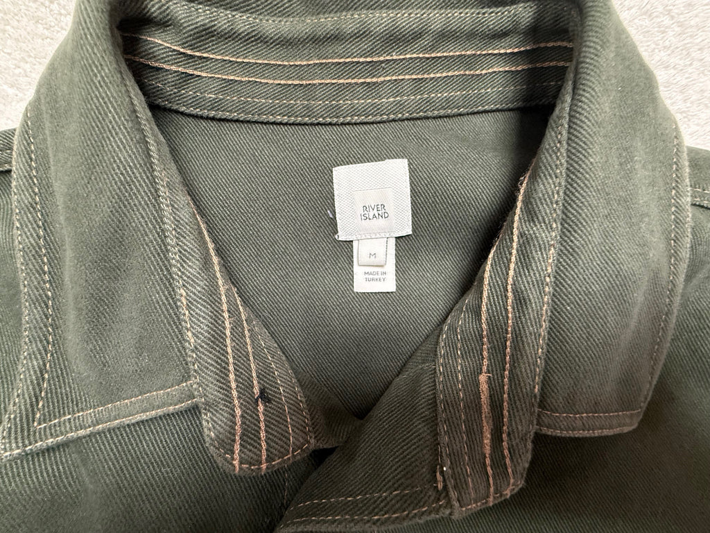 River Island Khaki Utility Shirt Jacket