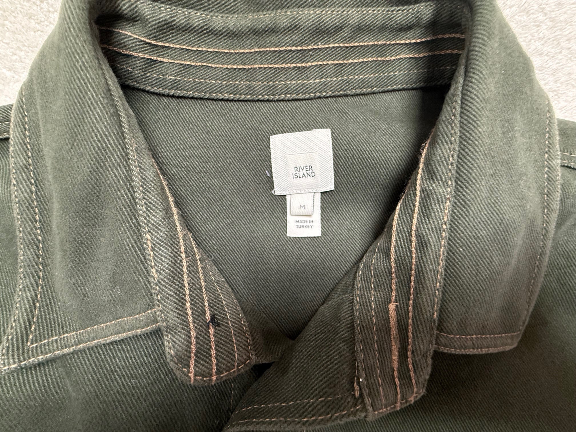 River Island Khaki Utility Shirt Jacket