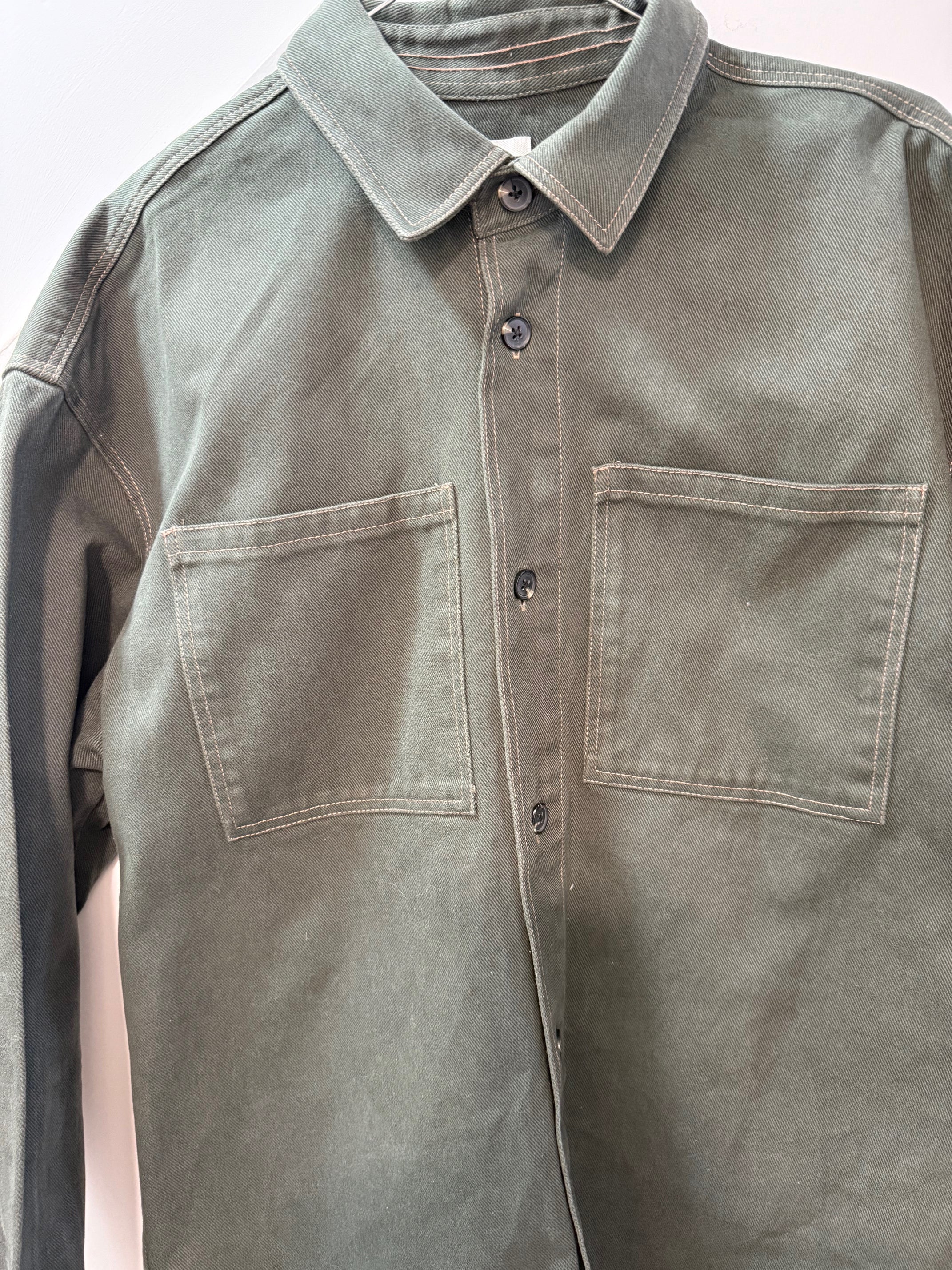 River Island Khaki Utility Shirt Jacket