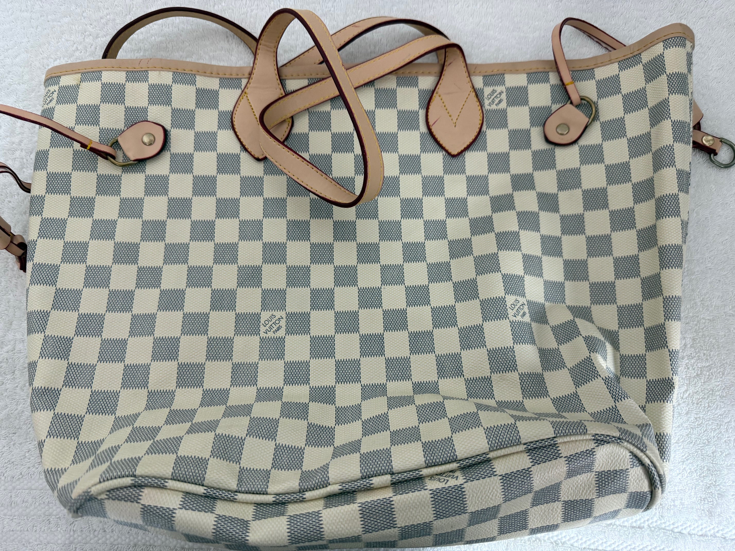 Louis Vuitton Damier Azur Neverfull Tote