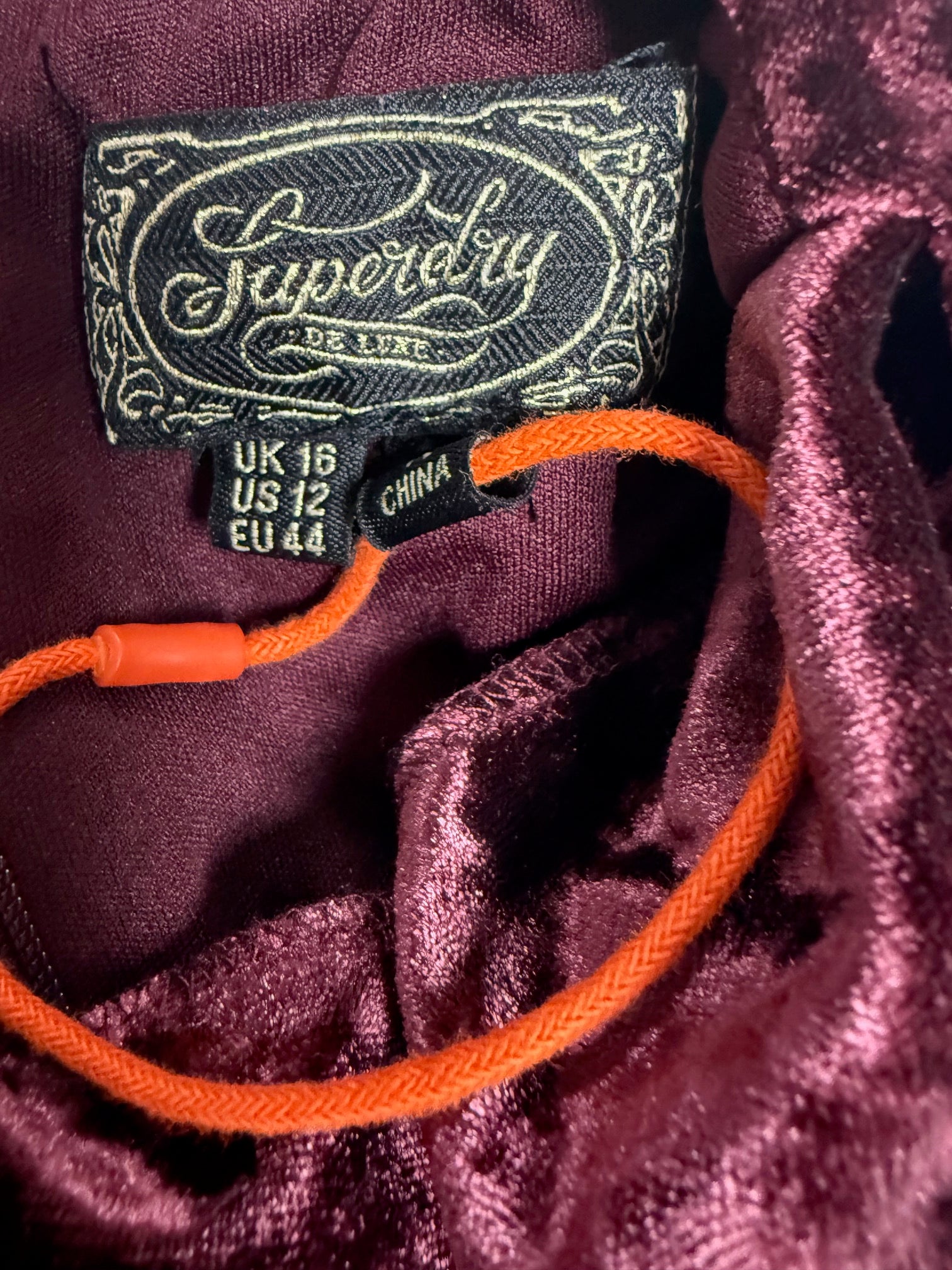 Superdry Velvet Cowl Neck Dress