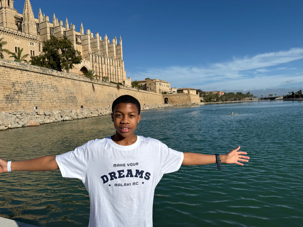 Malaki MC 'Make Your Dreams' White T-Shirt - 100% Cotton