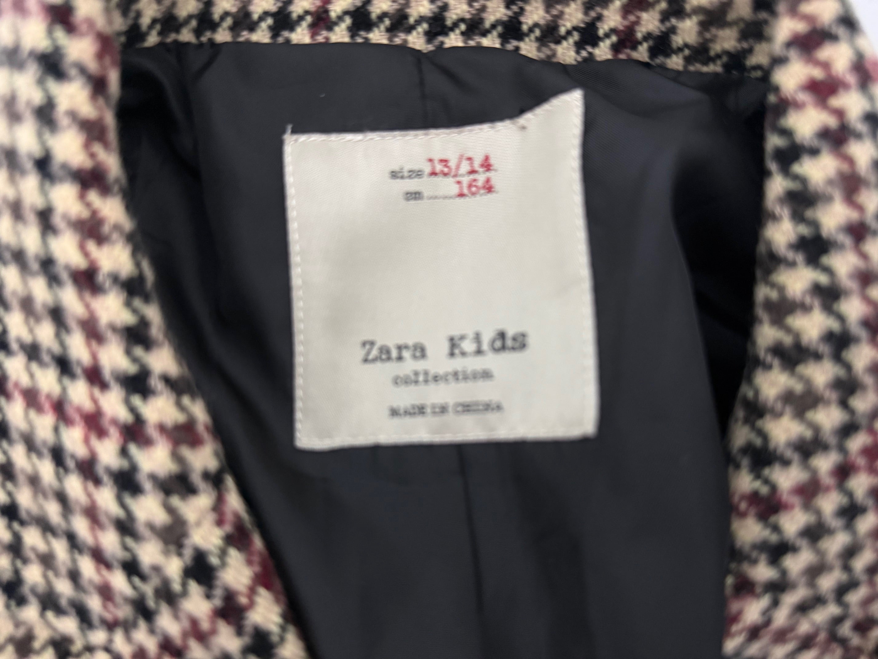 Zara Kids Houndstooth Blazer - Girls