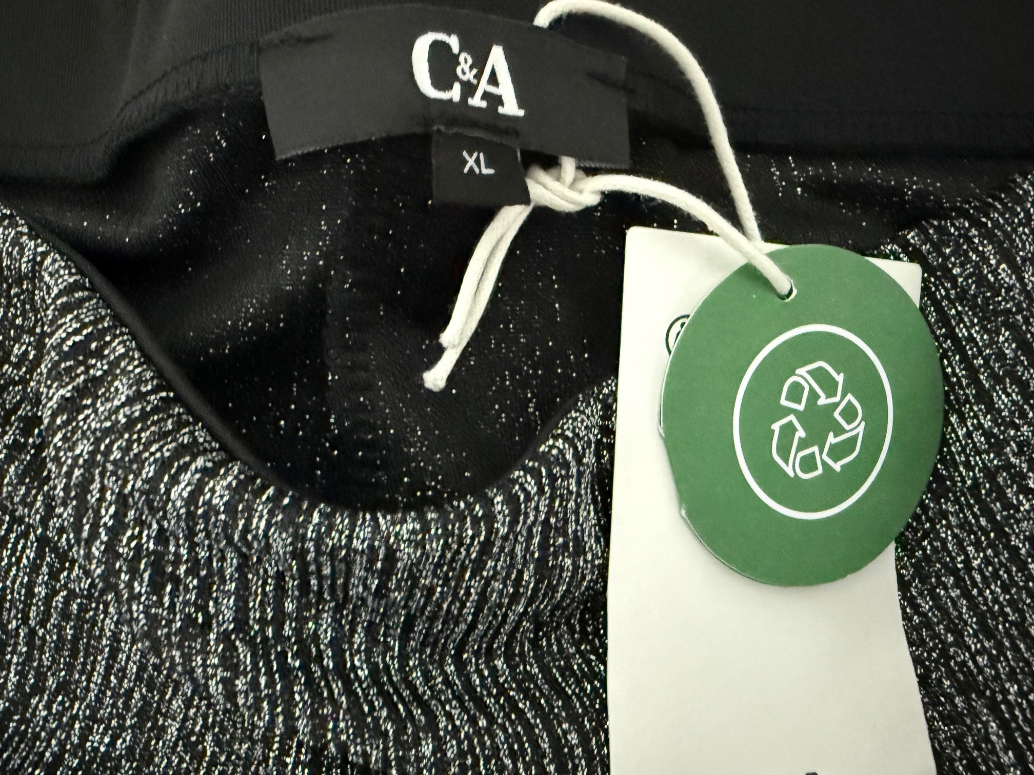 C&A Metallic Shimmer Pencil Skirt