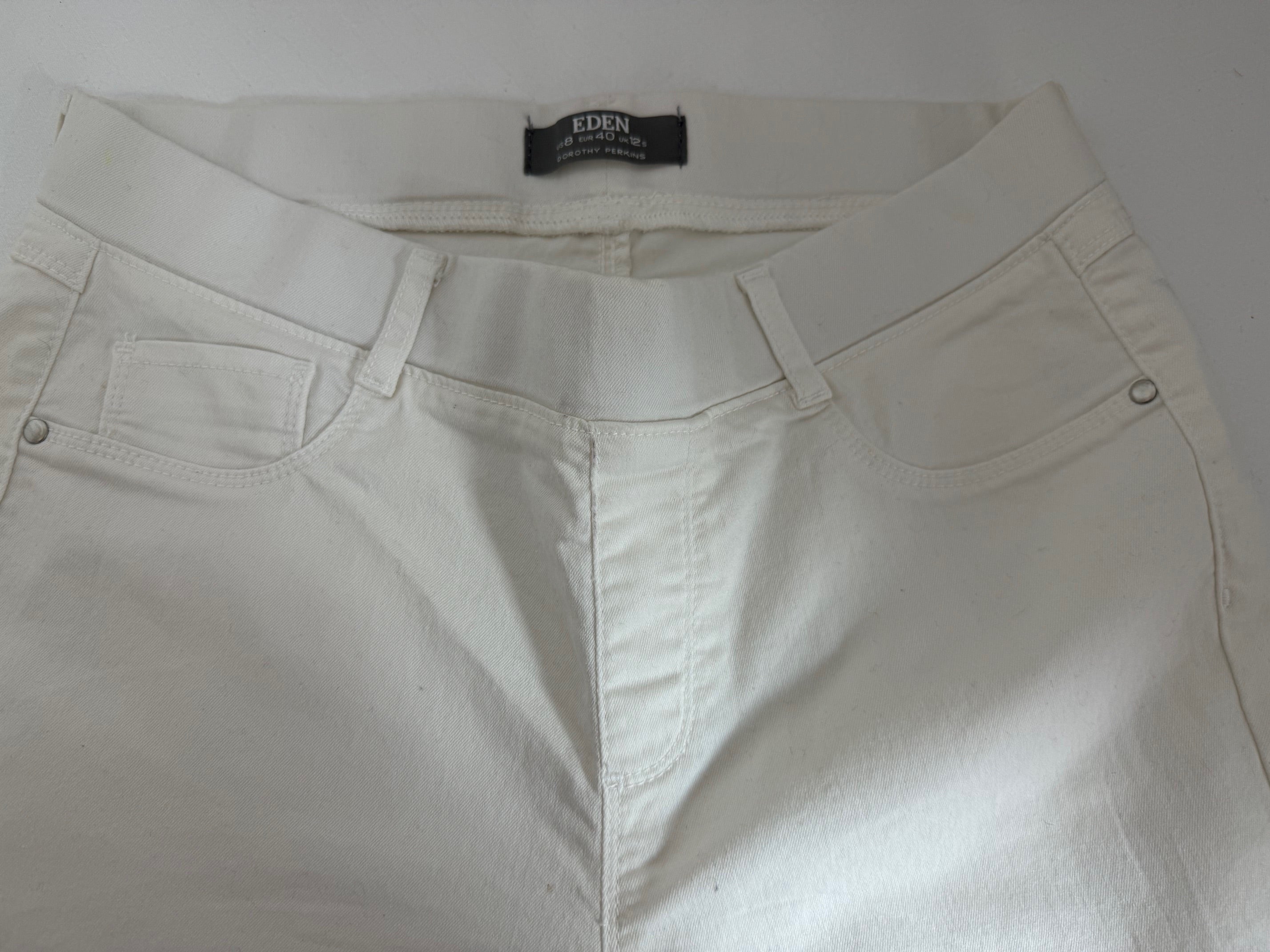 Dorothy Perkins Eden White Skinny Jeans