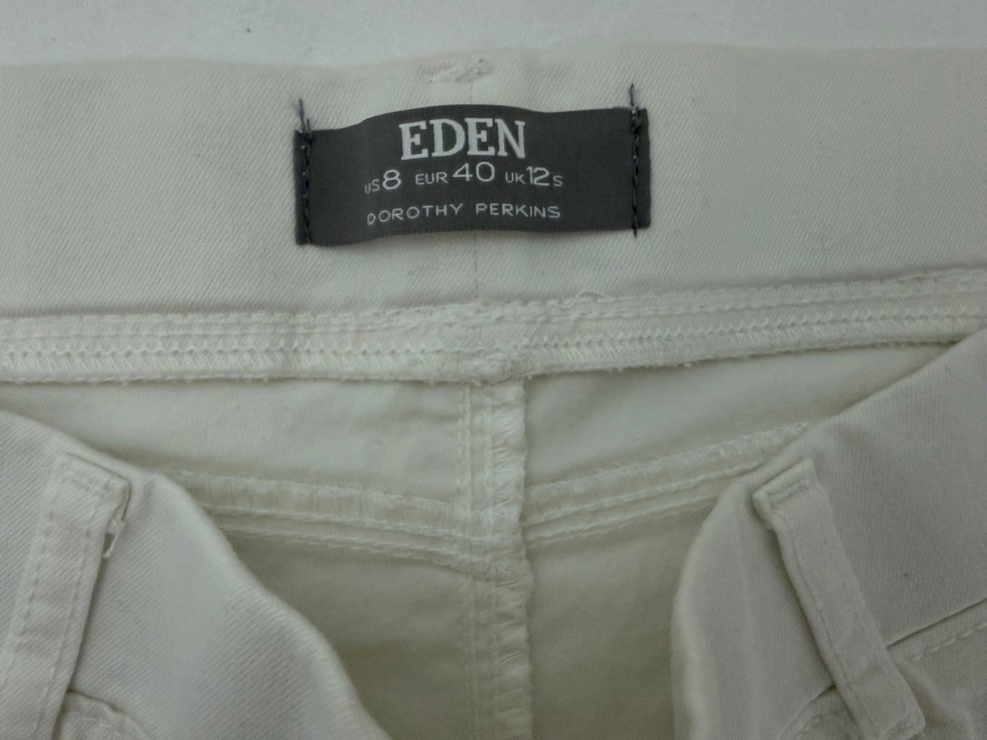 Dorothy Perkins Eden White Skinny Jeans