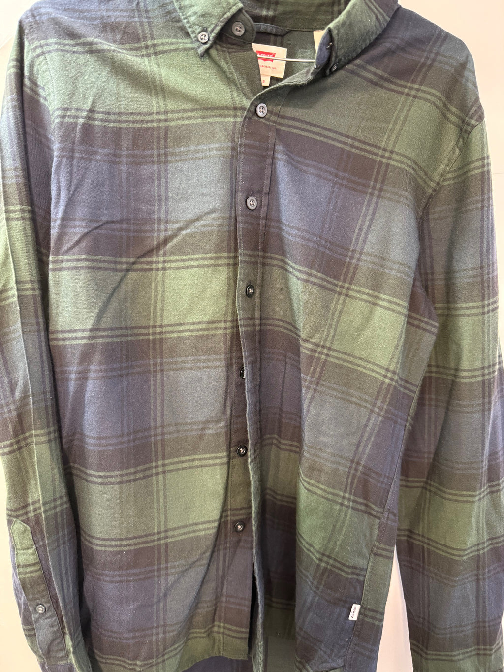 Levi's Plaid Flannel Shirt - Olive & Navy