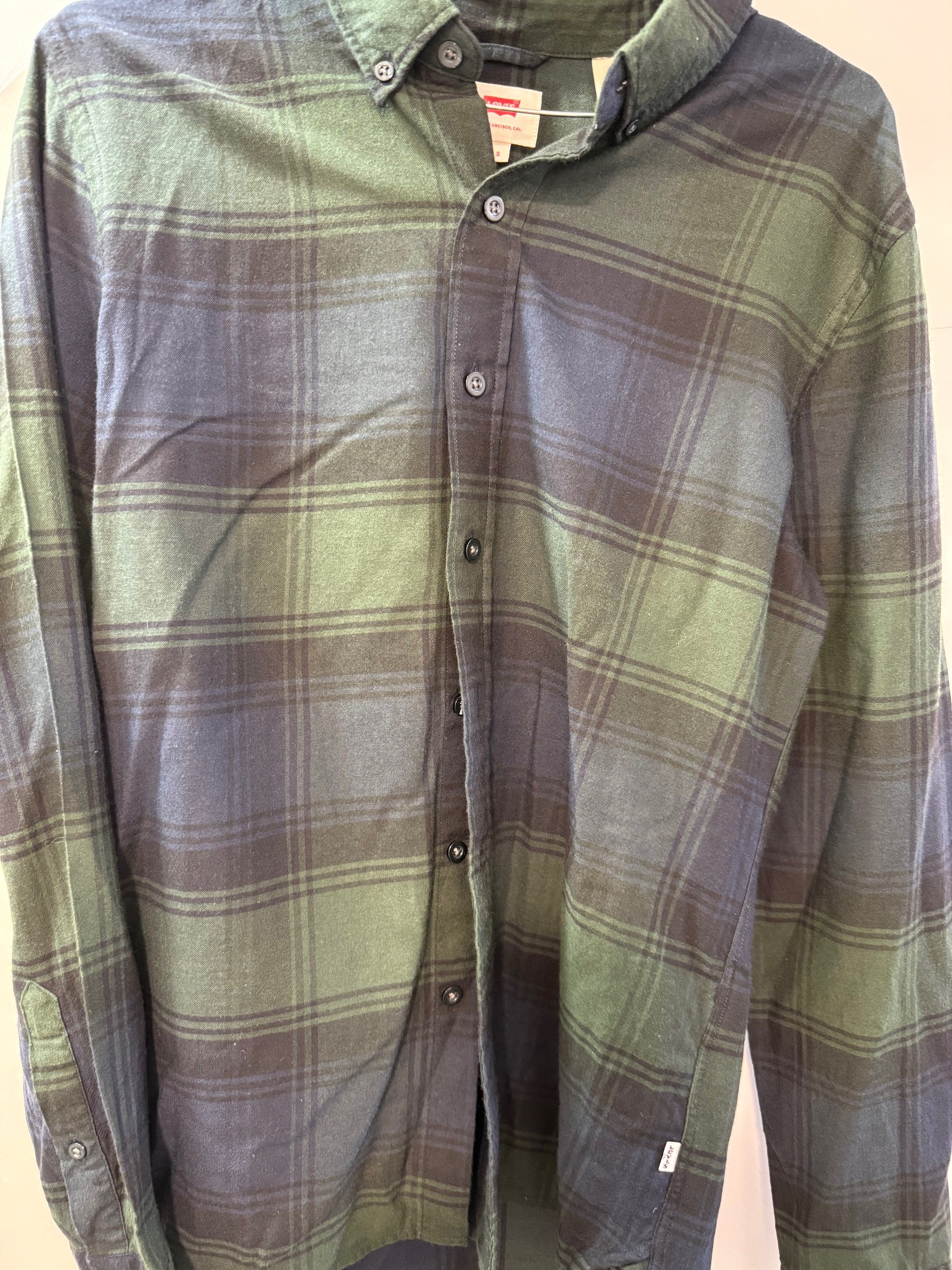 Levi's Plaid Flannel Shirt - Olive & Navy
