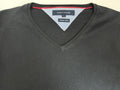 Tommy Hilfiger Premium Cotton V-Neck Sweater - Charcoal