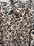 River Island Animal Print Shirt - Beige & Black