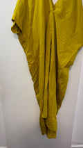 Zara Mustard Yellow Draped Dress Size L