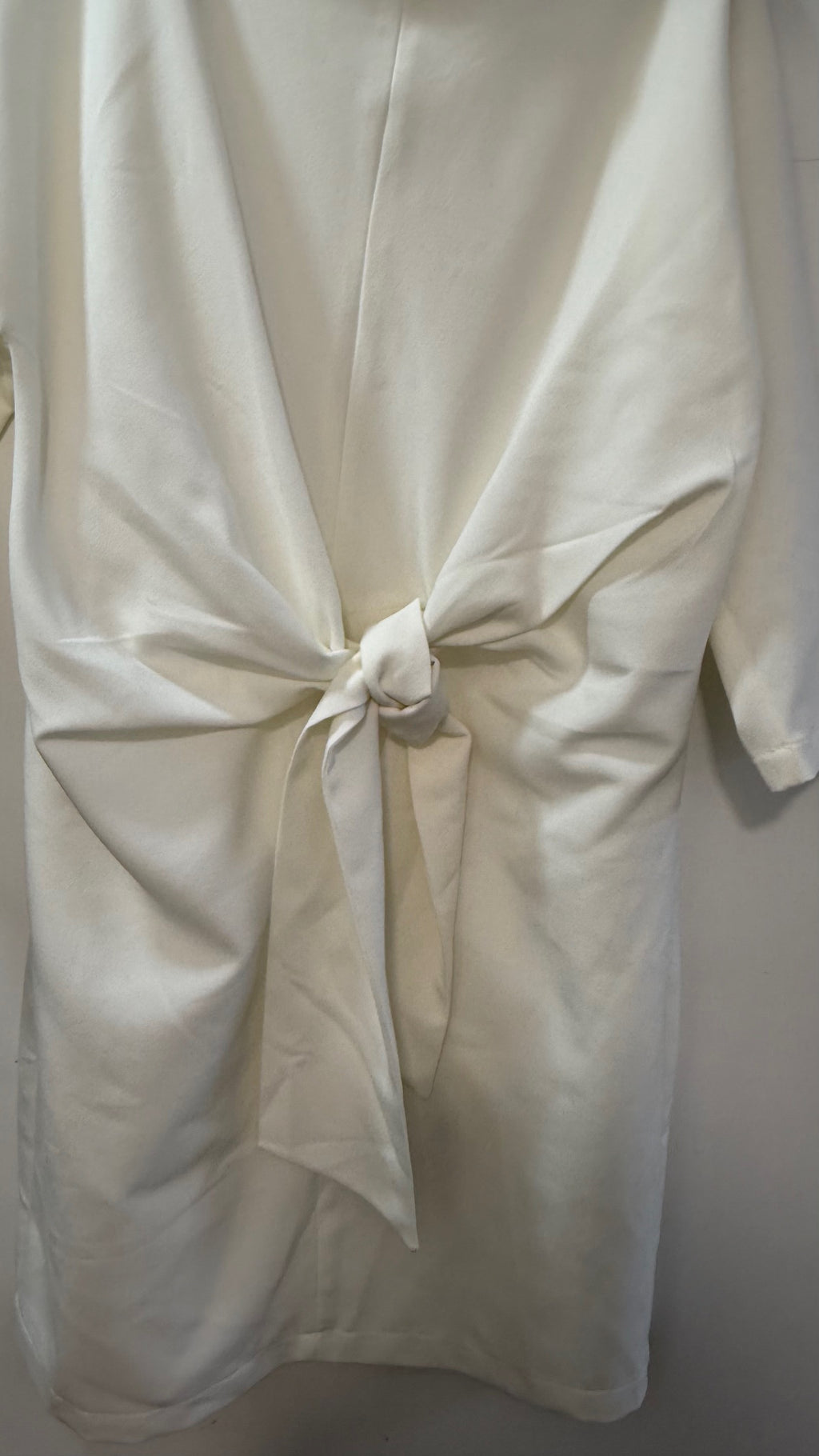 ASOS White Tie-Waist Dress Size 10