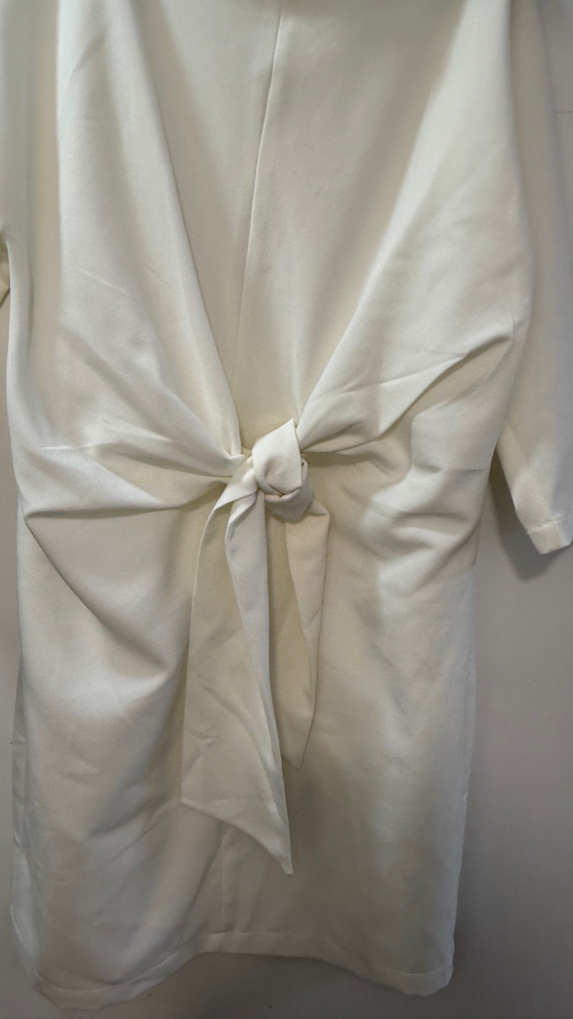 ASOS White Tie-Waist Dress Size 10