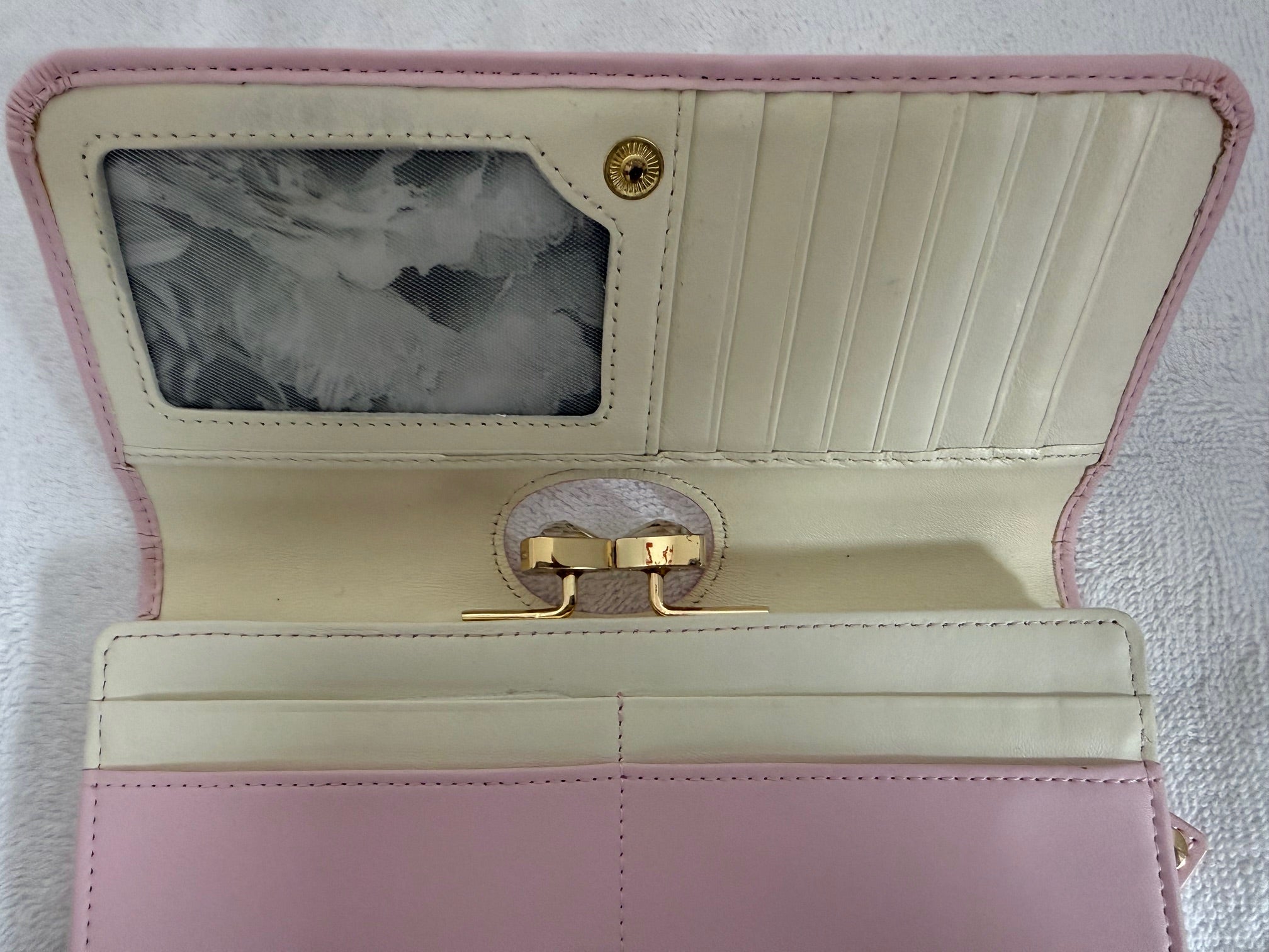 Pink Crystal Bow Wallet