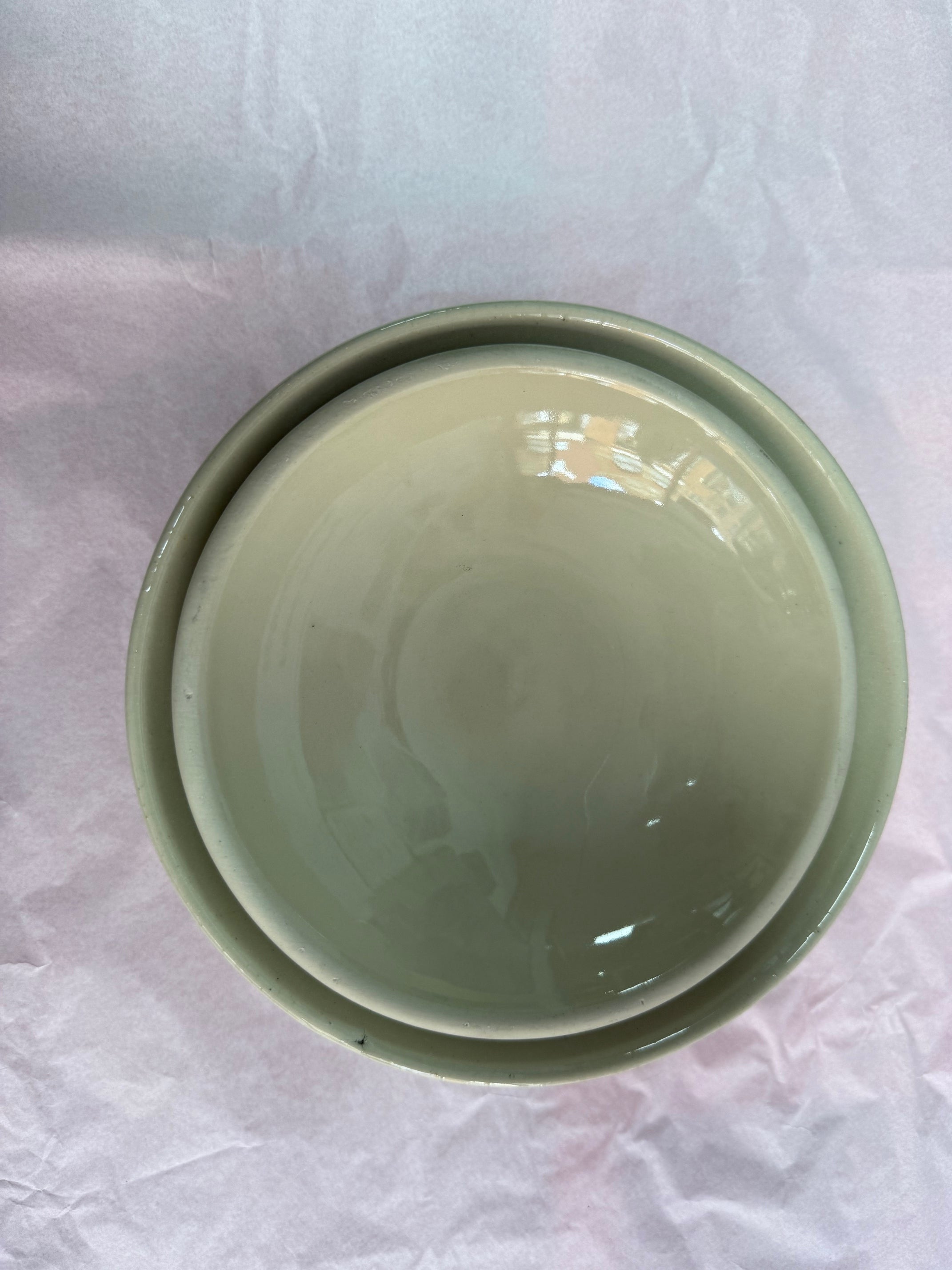 Celadon Glazed Bowl Set (Large & Small)