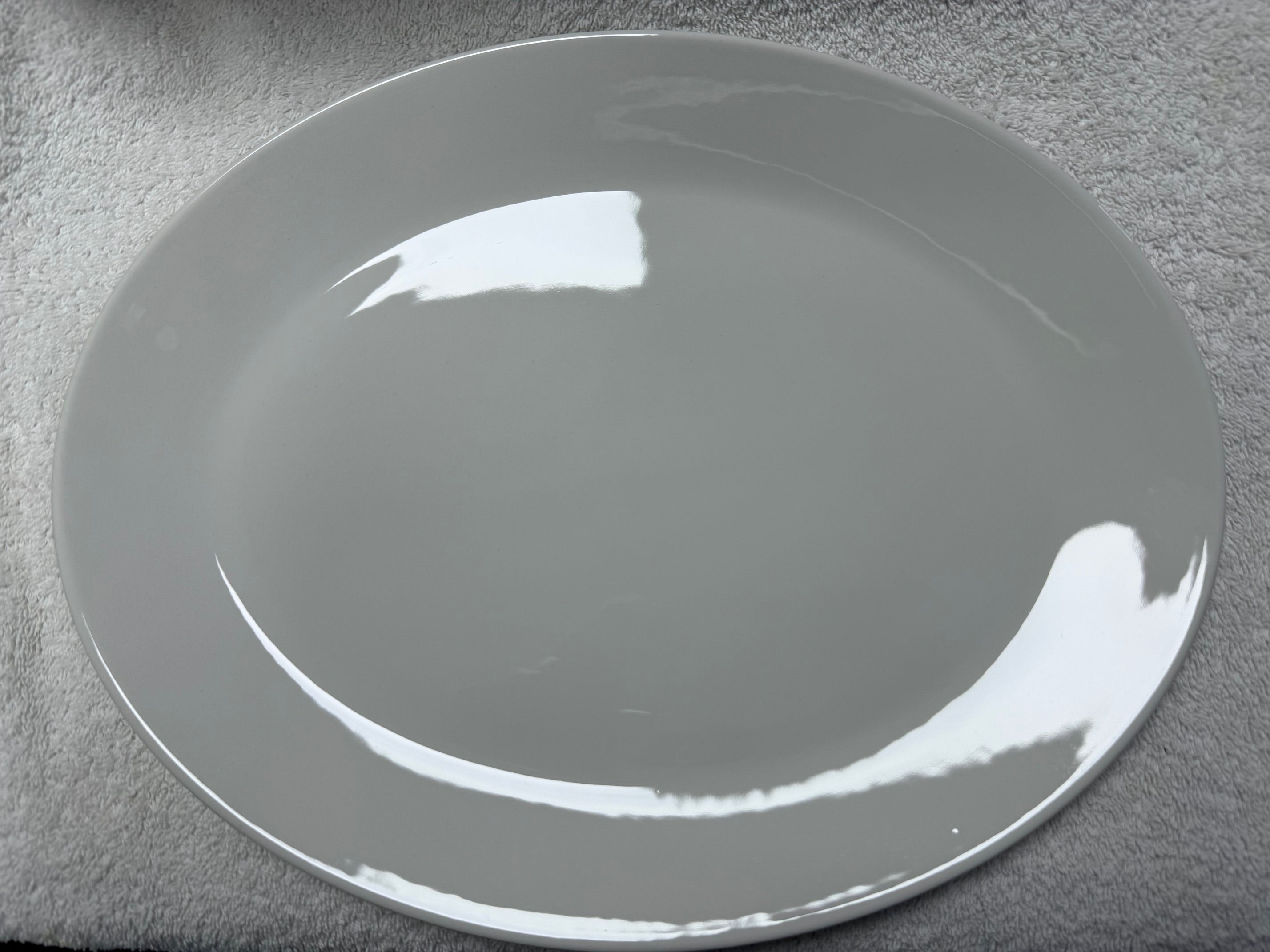 Steelite International Large Grey Oval Serving Platter – Made in England 2013