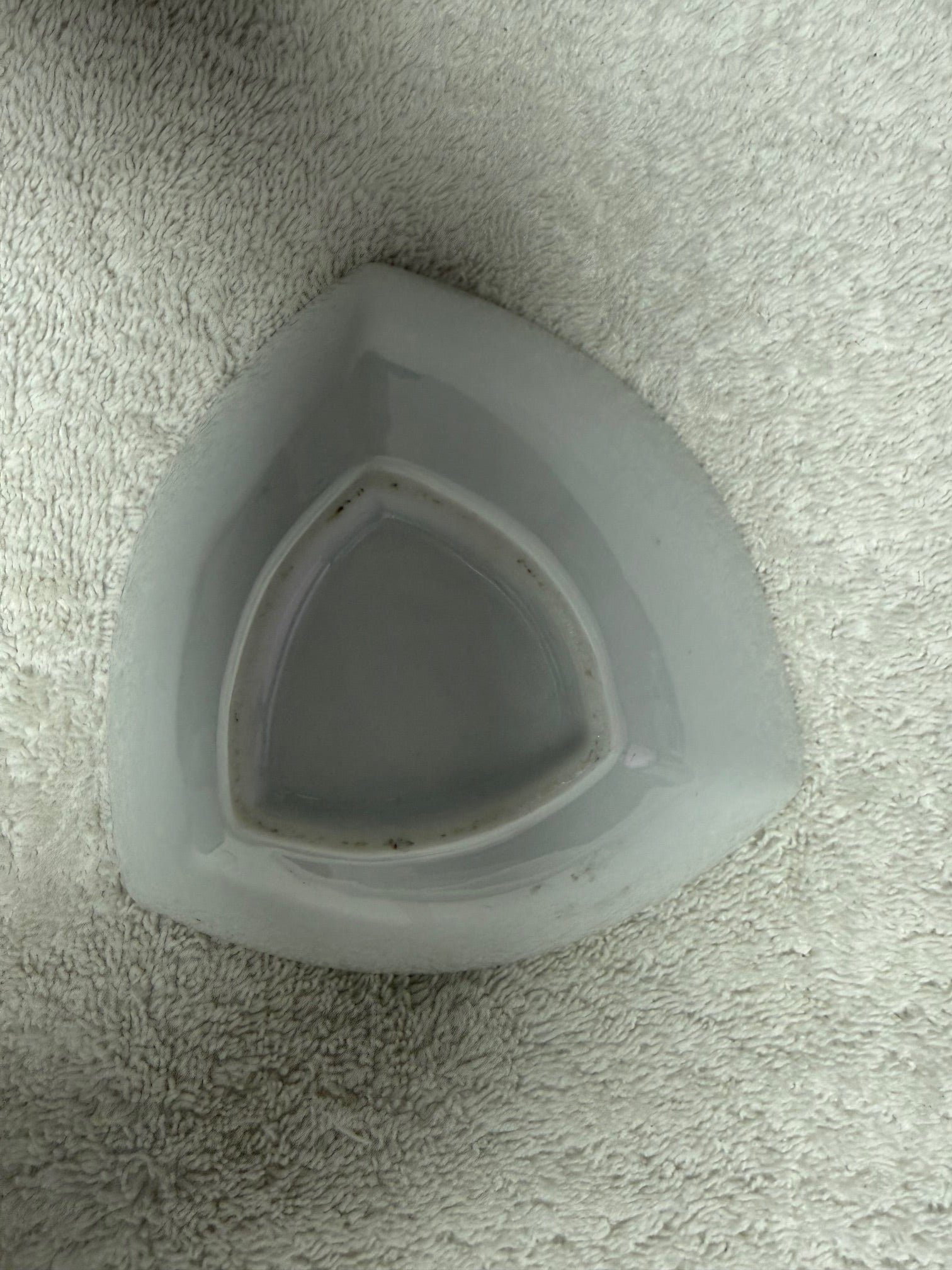 Triangular Porcelain Serving Bowl