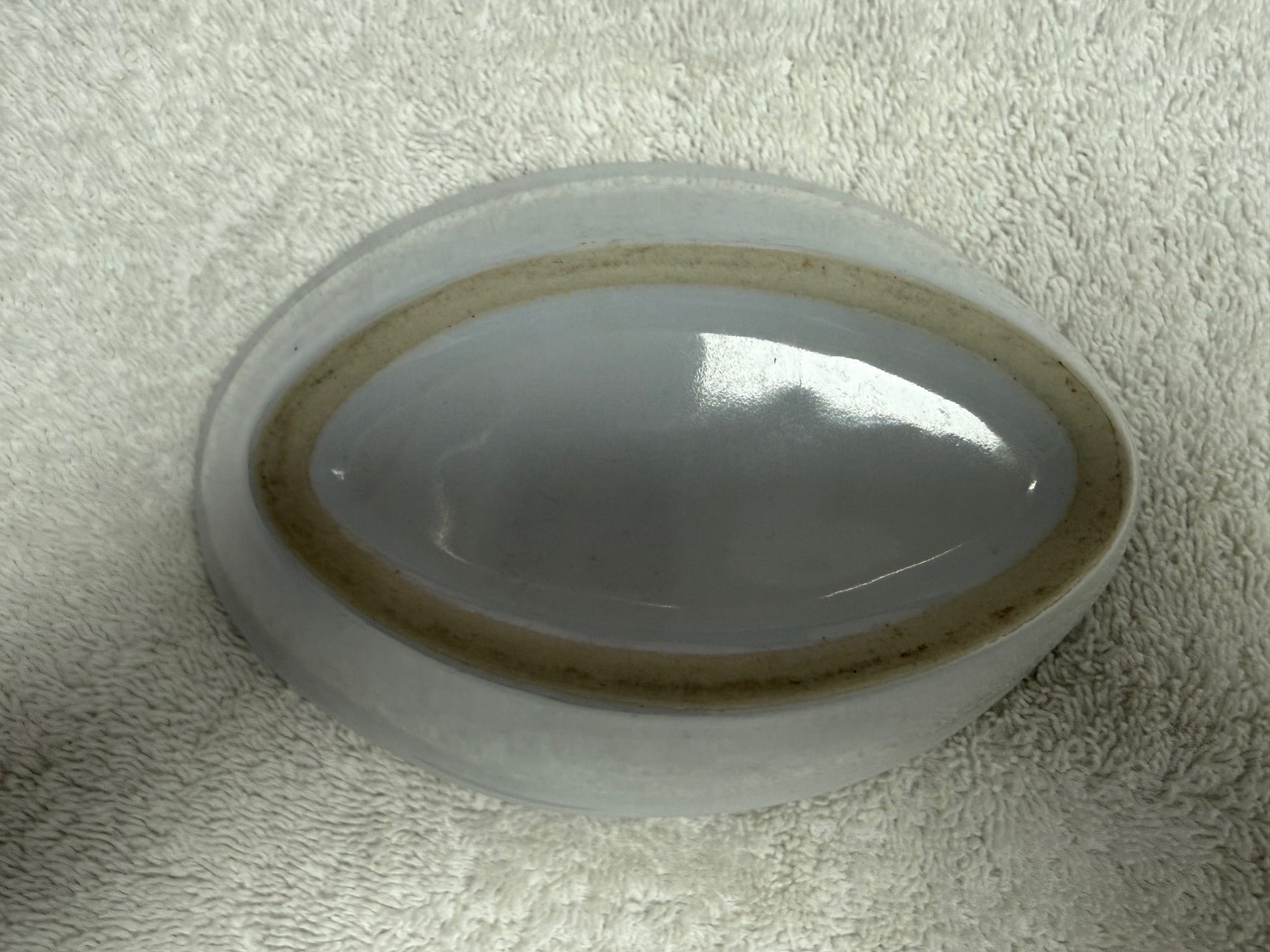 Artisan Oval Ceramic Bowl – Grey Glaze