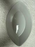 Leaf-Shaped Ceramic Serving Bowl – Grey Glaze