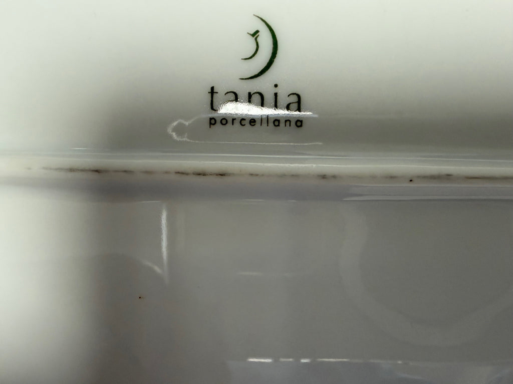 Tania Porcellana Grey Oval Serving Platter