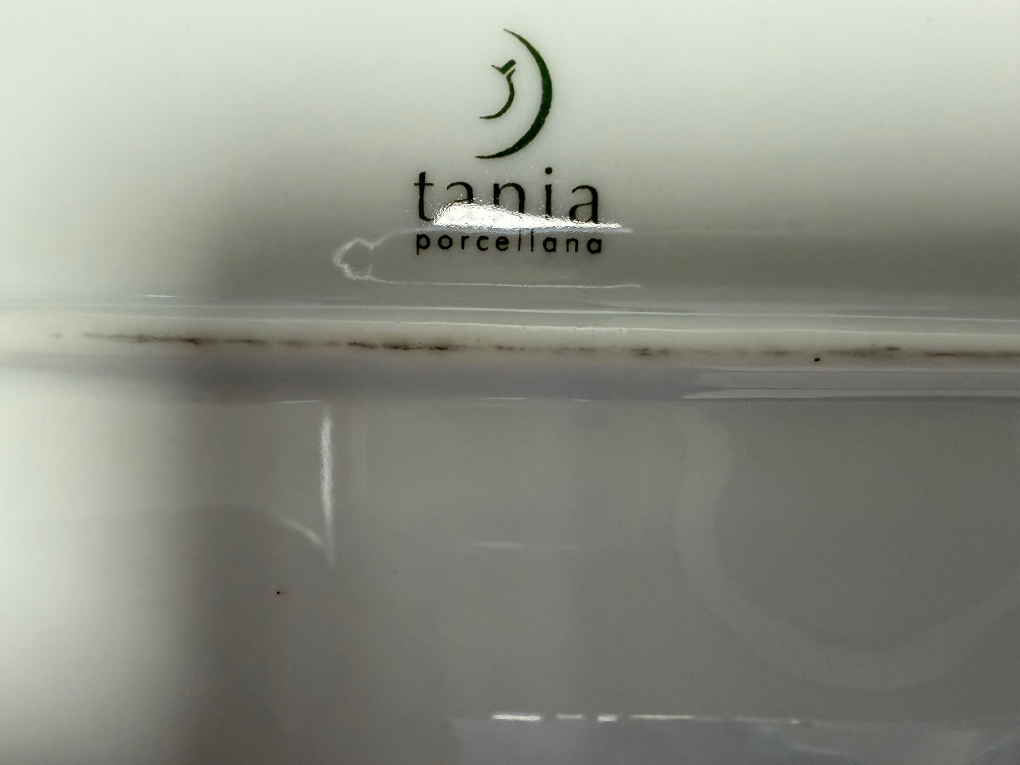 Tania Porcellana Grey Oval Serving Platter