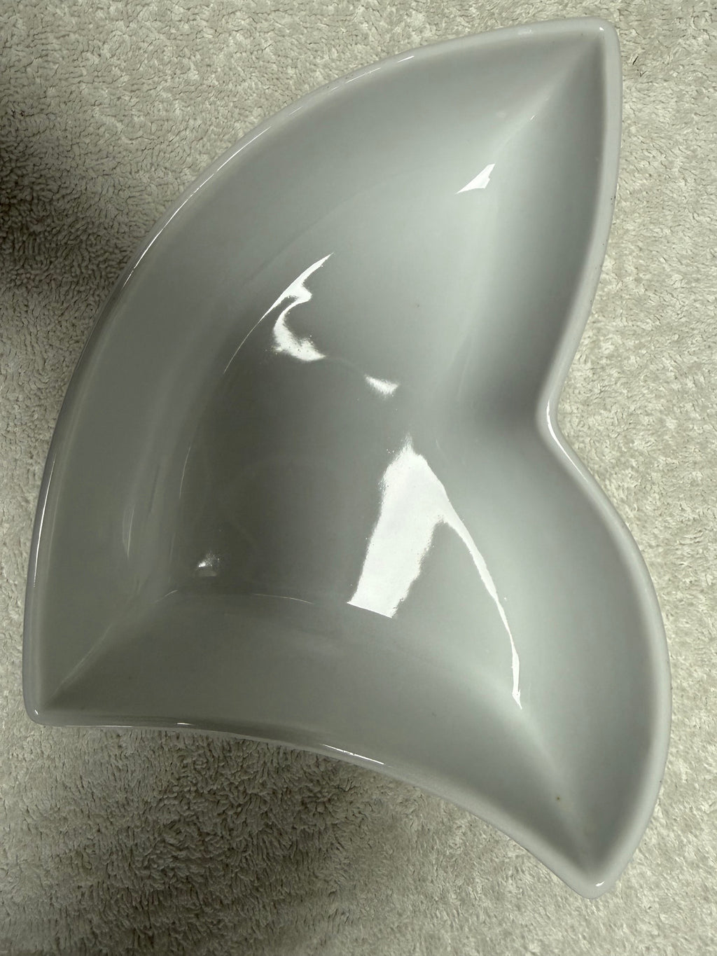 Franca Versari Abstract Wing-Shaped Porcelain Bowl