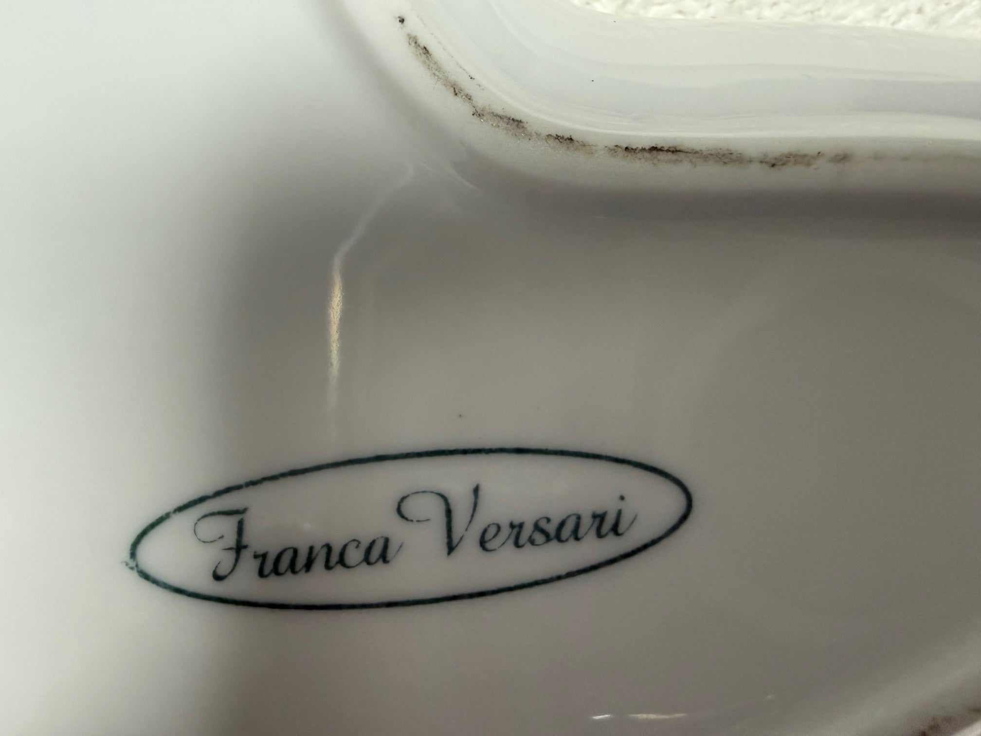 Franca Versari Abstract Wing-Shaped Porcelain Bowl
