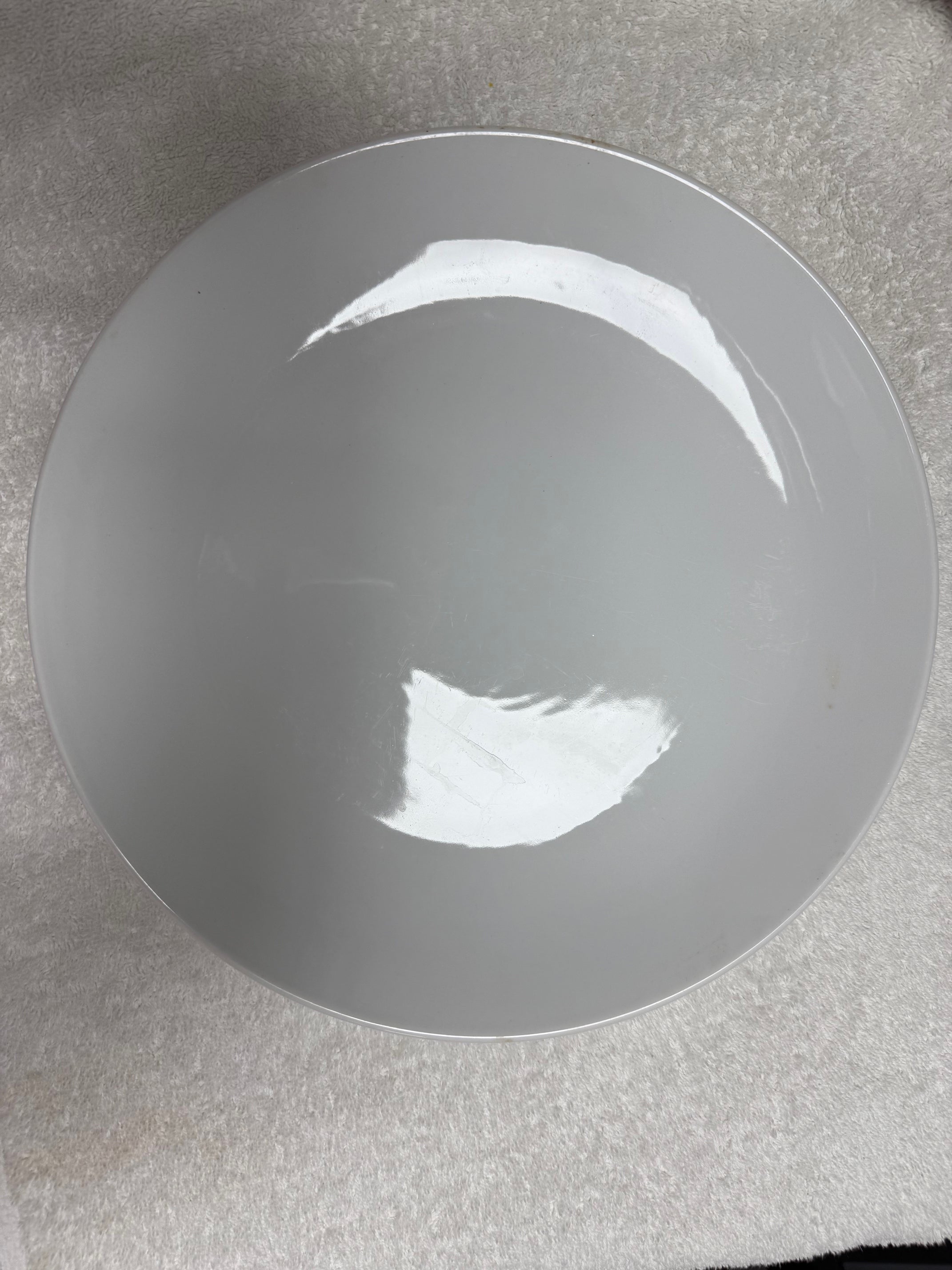 Large Round Ceramic Bowl – Grey Glaze
