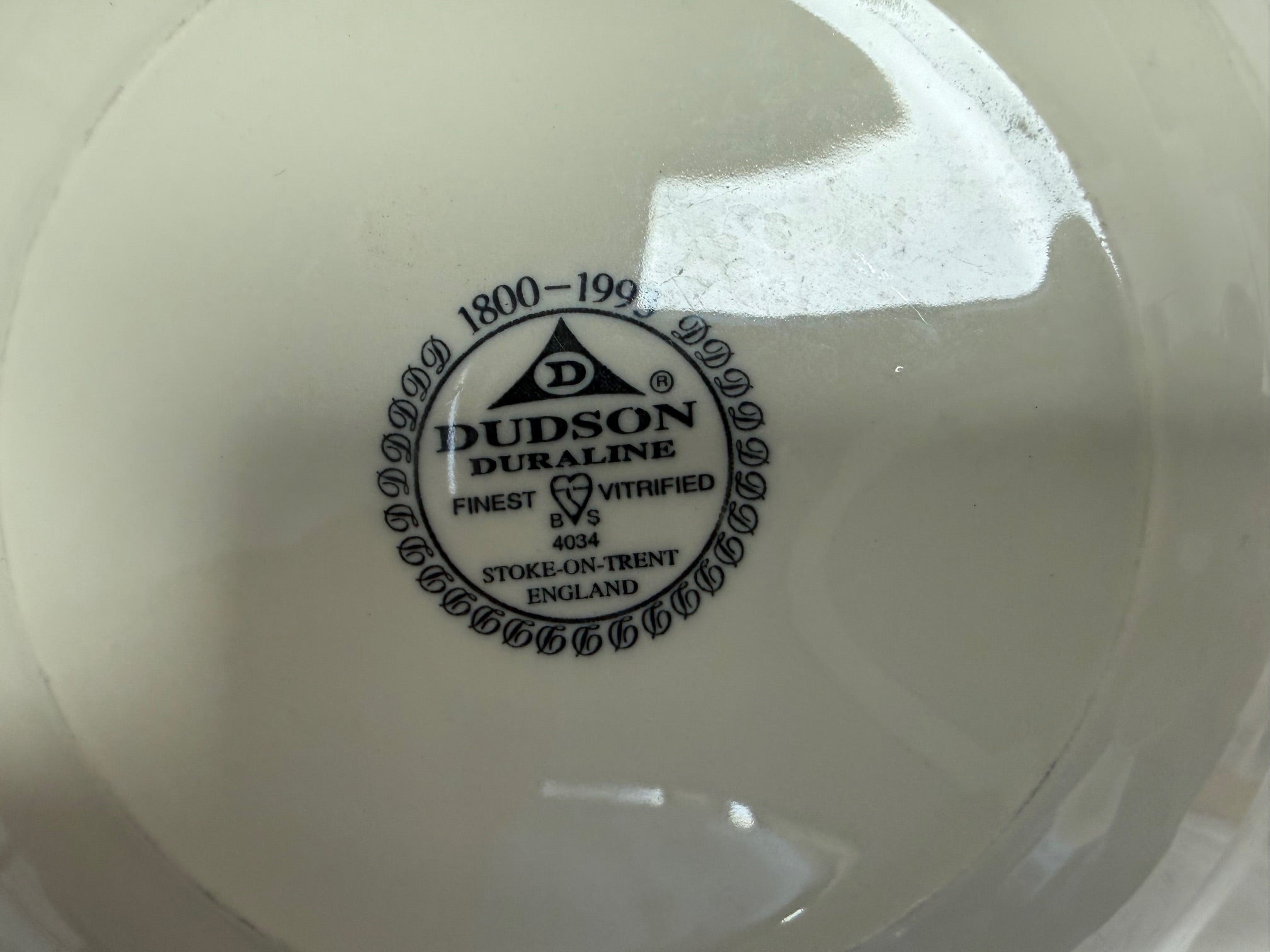 Dudson Duraline Vitrified Bowl – Cream Glaze