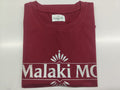 Malaki MC Burgundy Logo T-Shirt - 100% Cotton Branded Tee