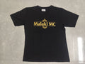 Malaki MC Black T-Shirt - Premium Branded Tee with Gold Logo