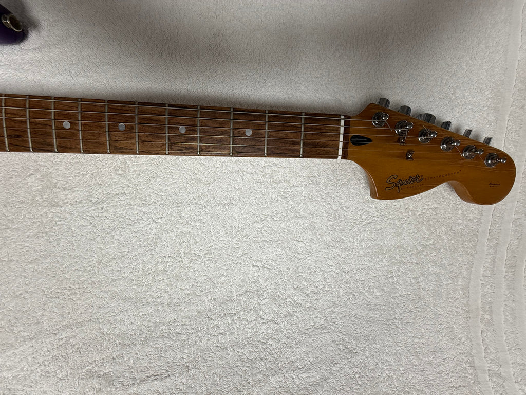 Squier by Fender Stratocaster Electric Guitar - Purple (Collection Only)