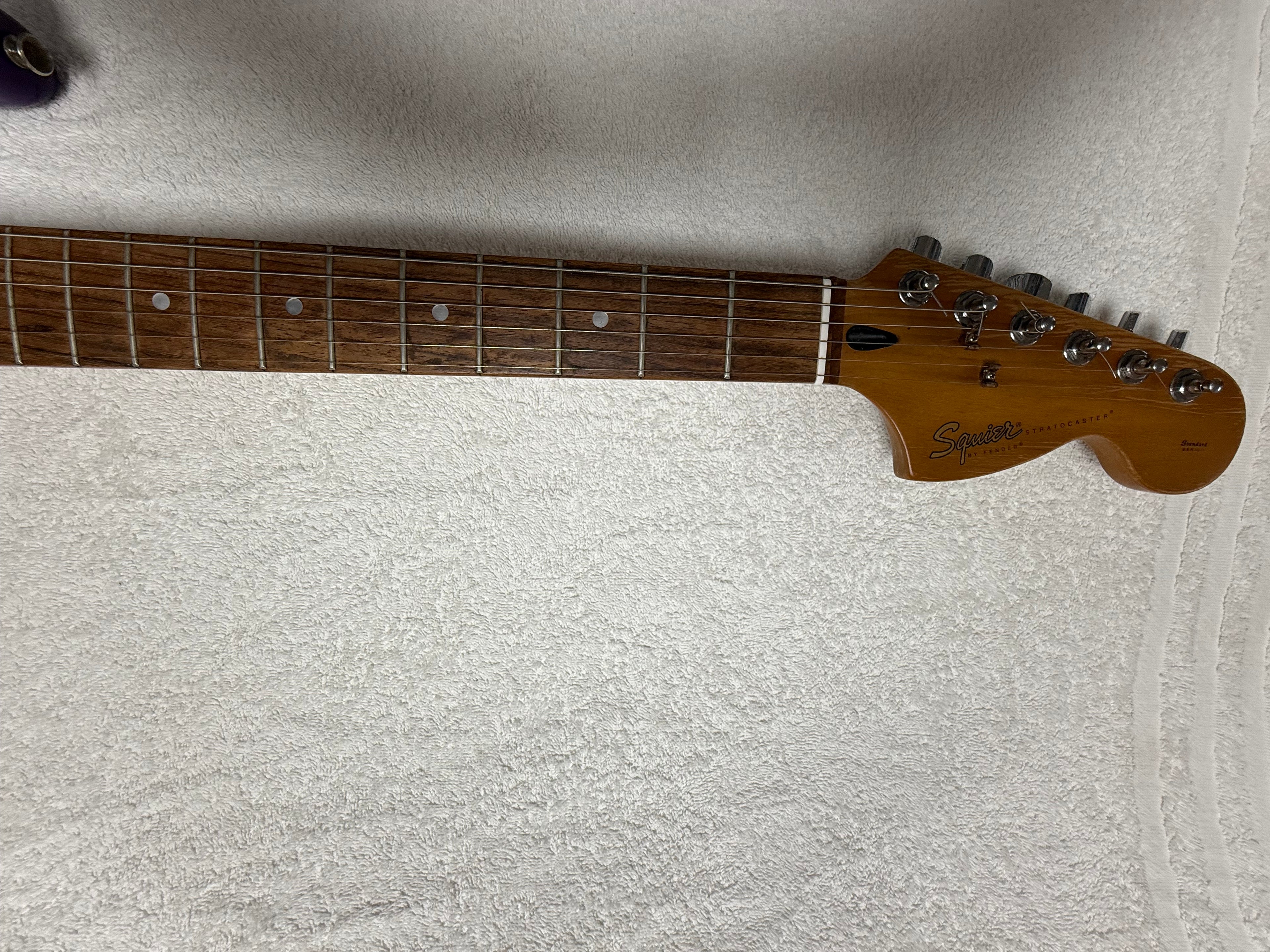Squier by Fender Stratocaster Electric Guitar - Purple (Collection Only)