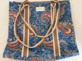 Joules Paisley Tote Bag - Blue Designer Canvas Shopper