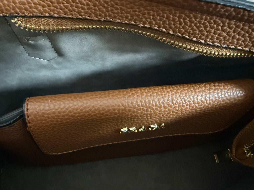 Prada Beige Saffiano Leather Tote Bag - Luxury Designer Handbag